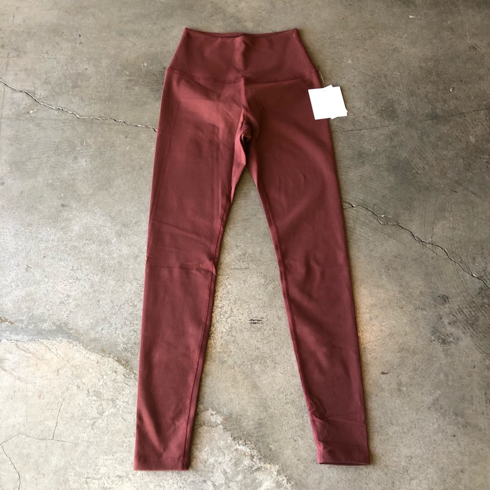NWT high waist long legging redrock